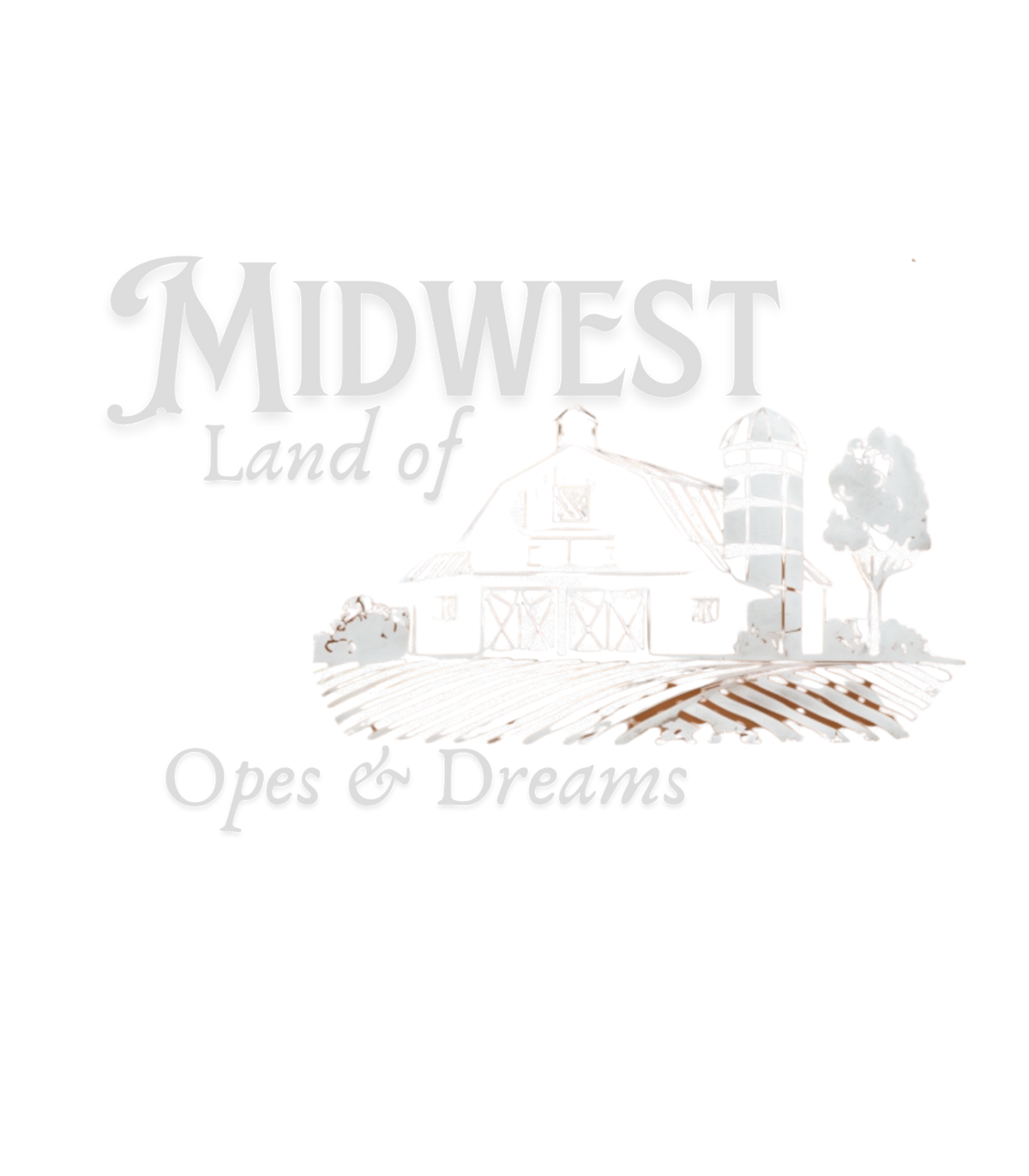 Midwest Land of Opes & Dreams Barn Print