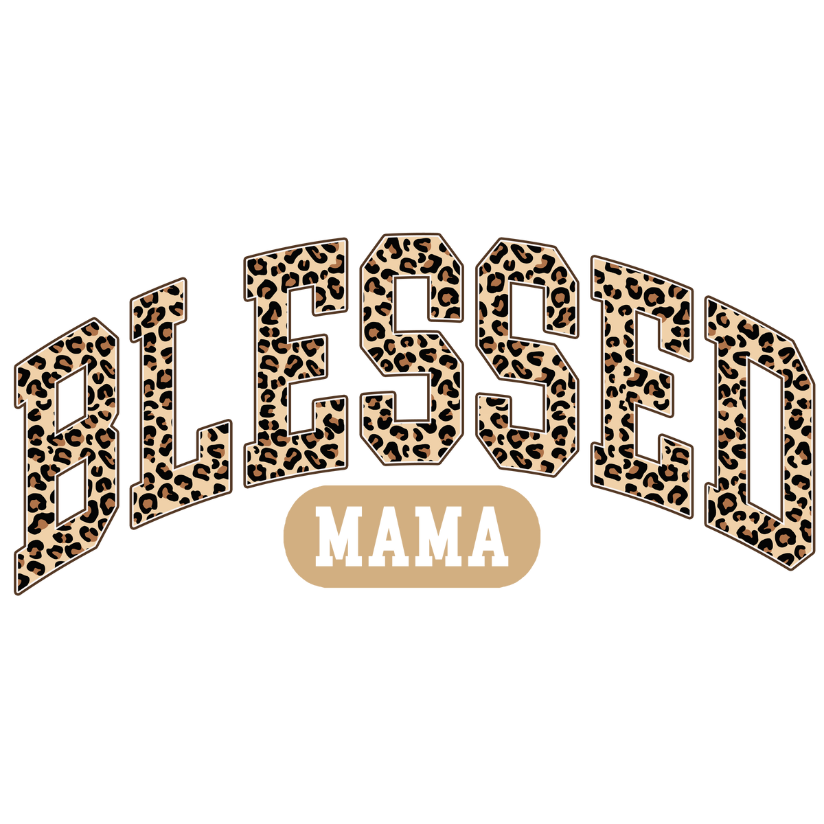Blessed Mama Leopard Arch Print