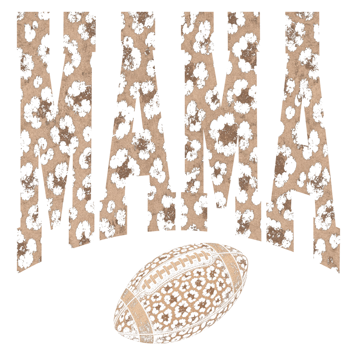 Leopard Football Mama Print