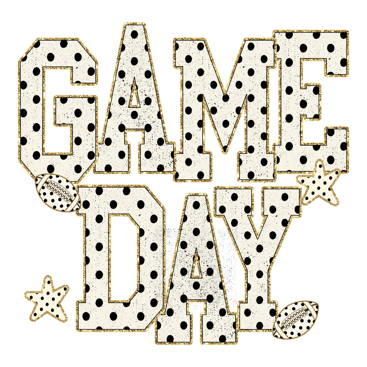 Game Day Polka Dot Print