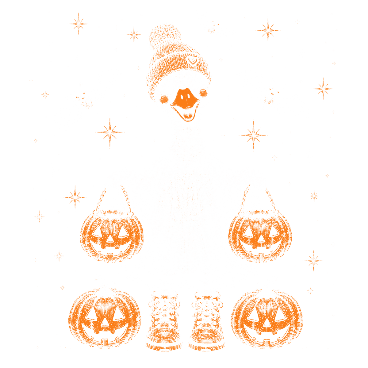 Goose Ghost Costume Print