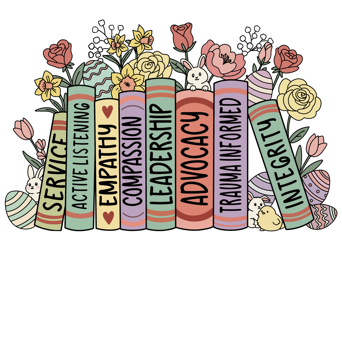 Social Worker Spring Bookshelf Print