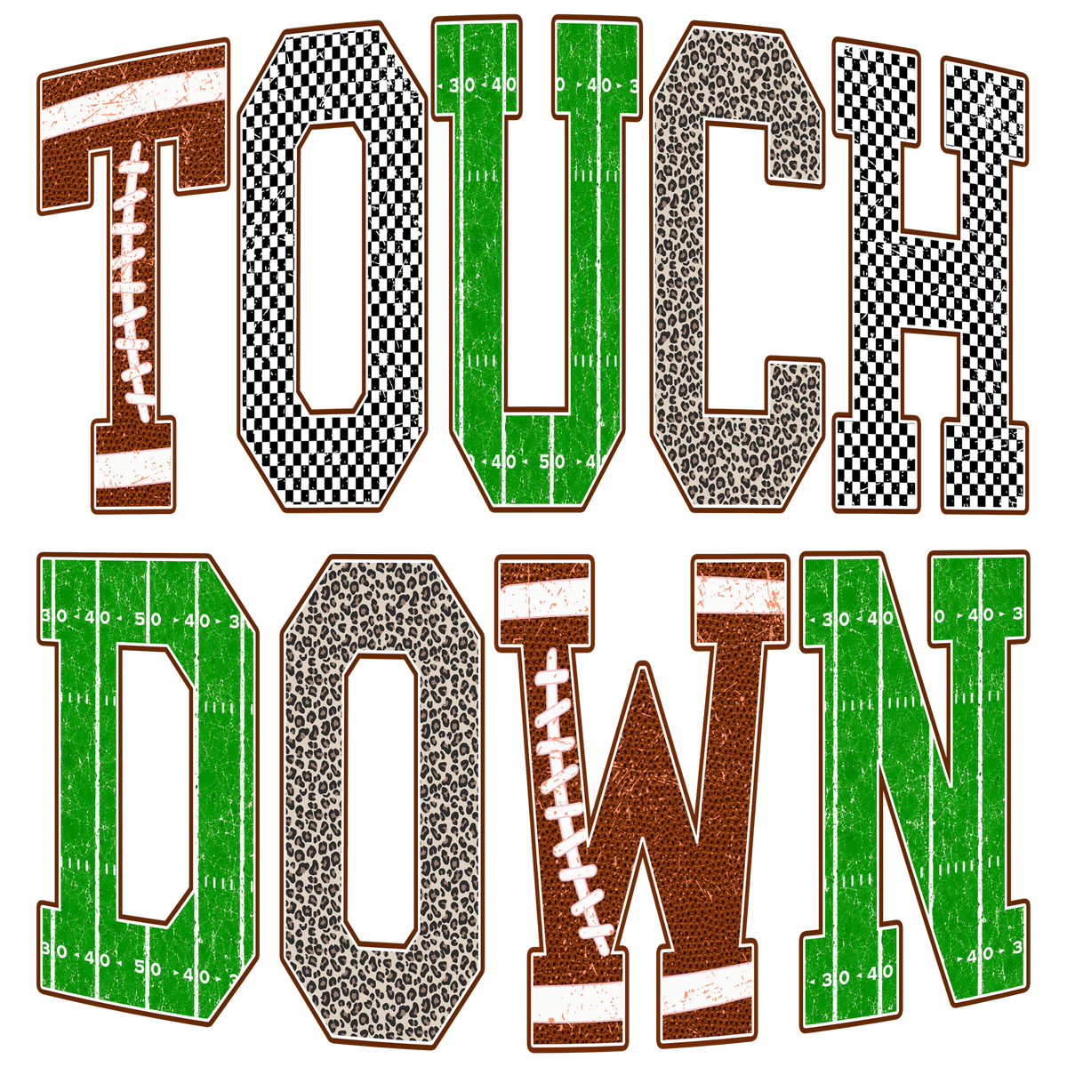 Touchdown Varsity Football Print