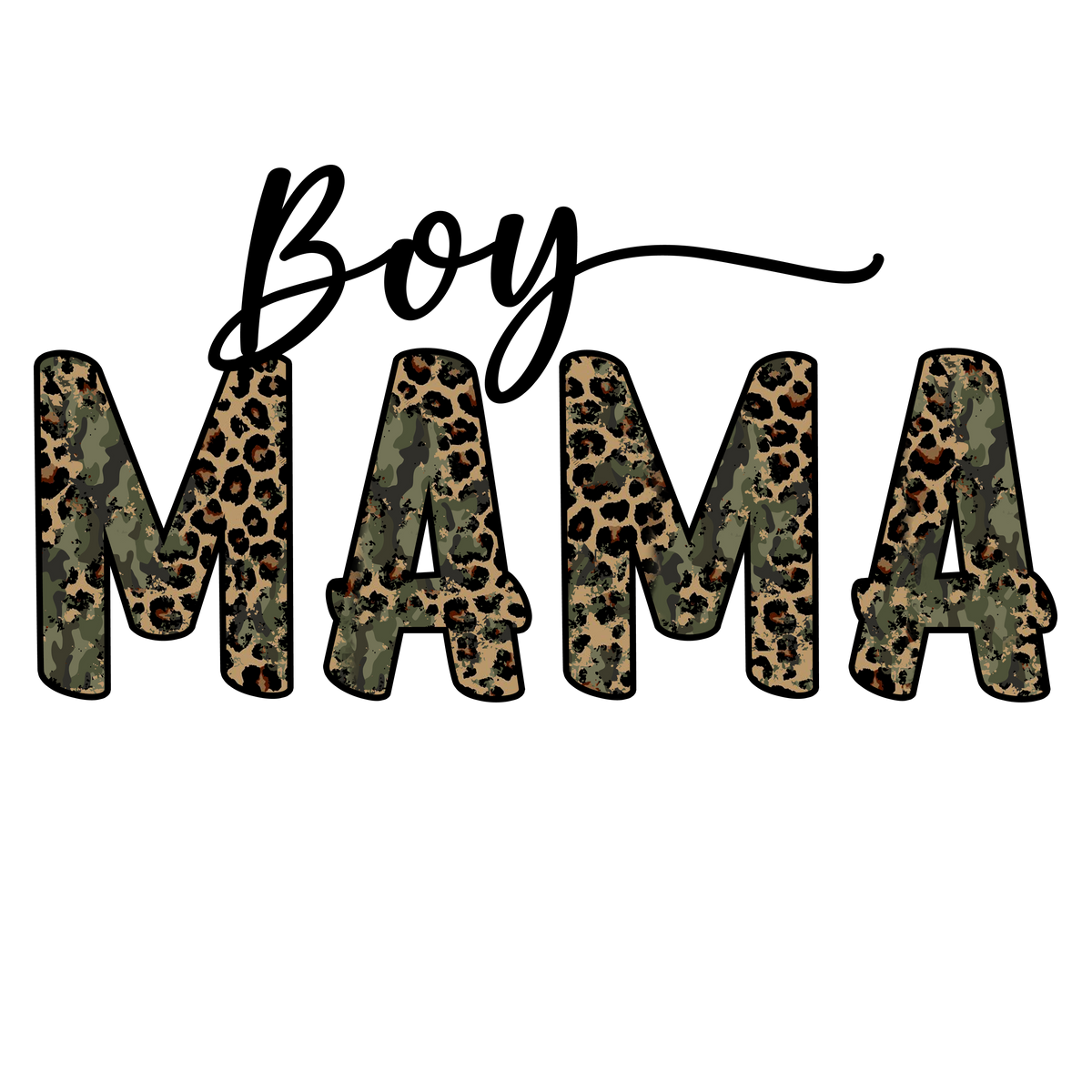 Leopard Camo Mama Print