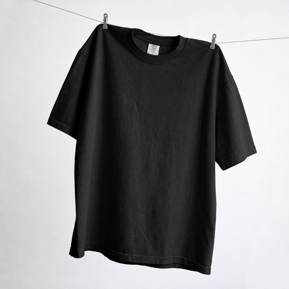 Black Comfort Colors tee
