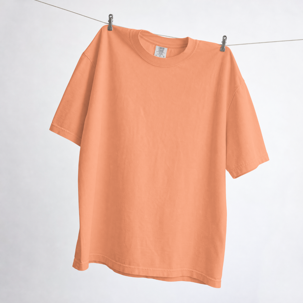 Neon Cantaloupe Comfort Colors tee