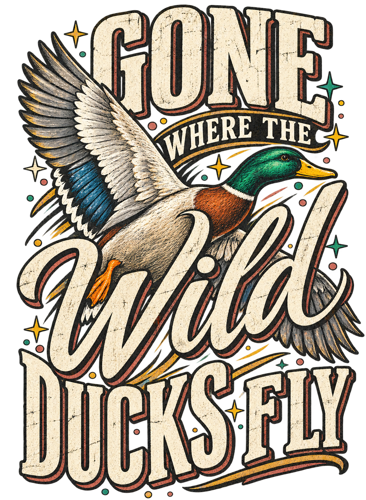 Gone Where the Wild Ducks Fly Mallard Print