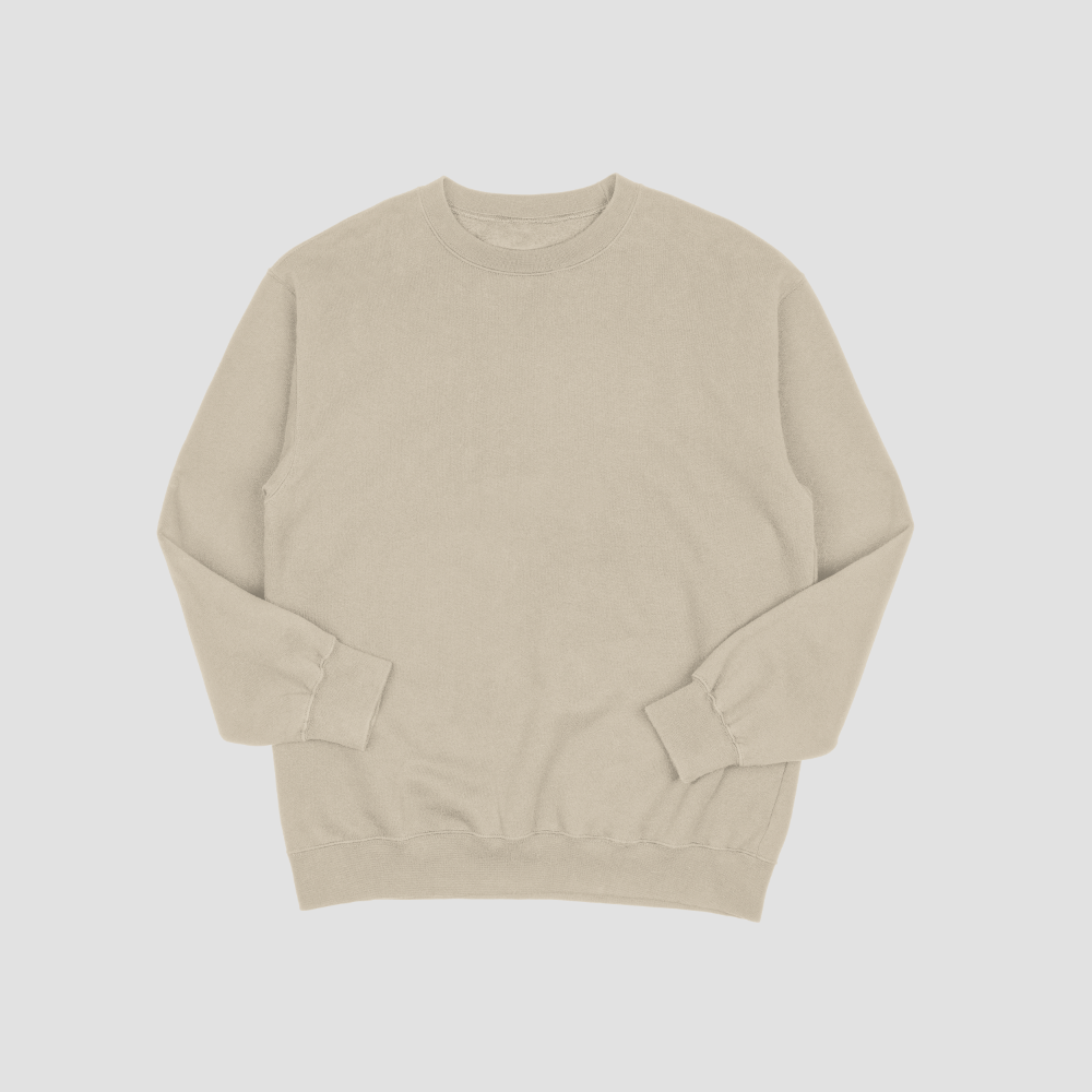 Sand Gildan crewneck sweatshirt