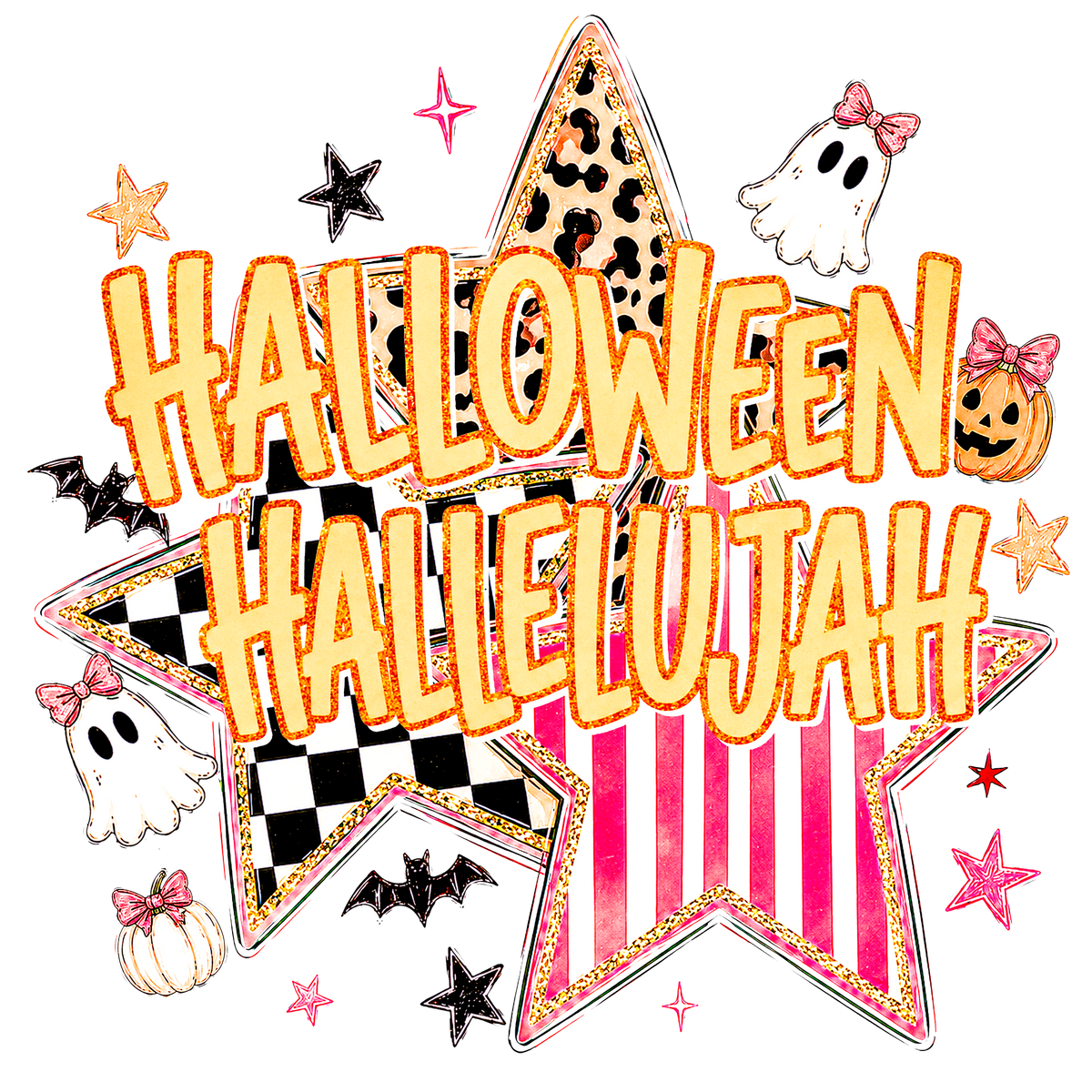 Halloween Hallelujah Star Print
