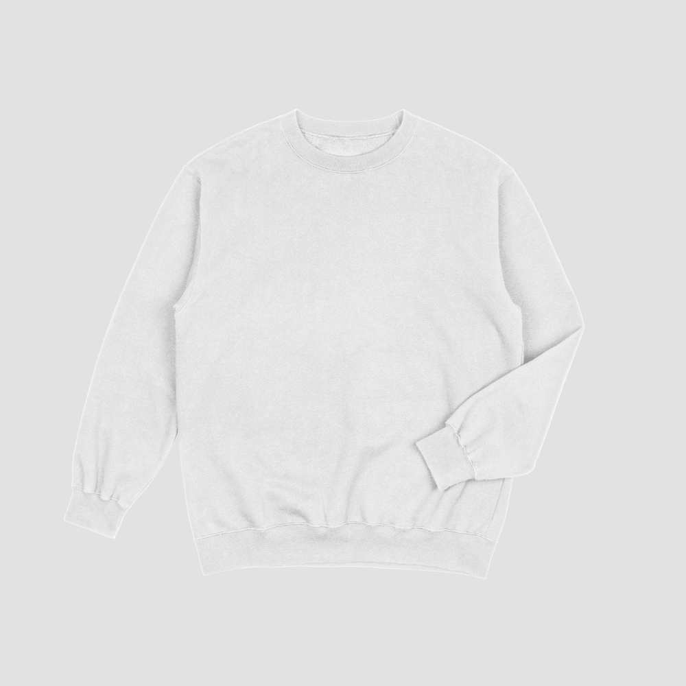 White Youth Sweatshirt - Gildan 18000B
