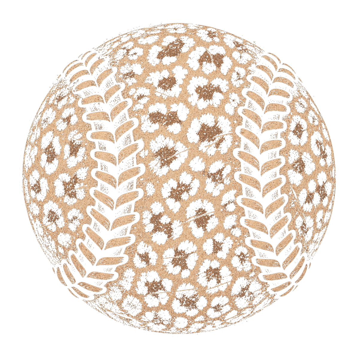 Leopard Baseball Print